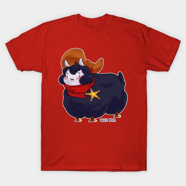 Cowboy Alpaca T-Shirt by UnluckyAlpaca